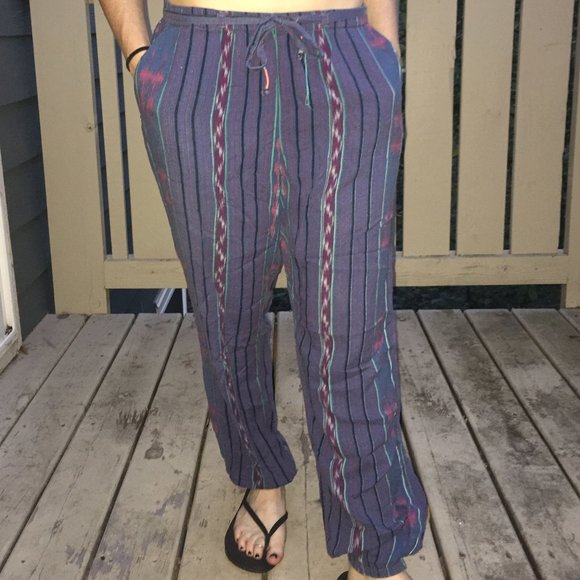 SOLD • ROXY • Tribal Lounge Pants • Multicolor - Picture 8 of 9
